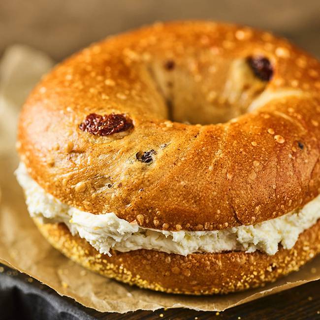 EBB Blueberry Bagel and Cream Cheese Image